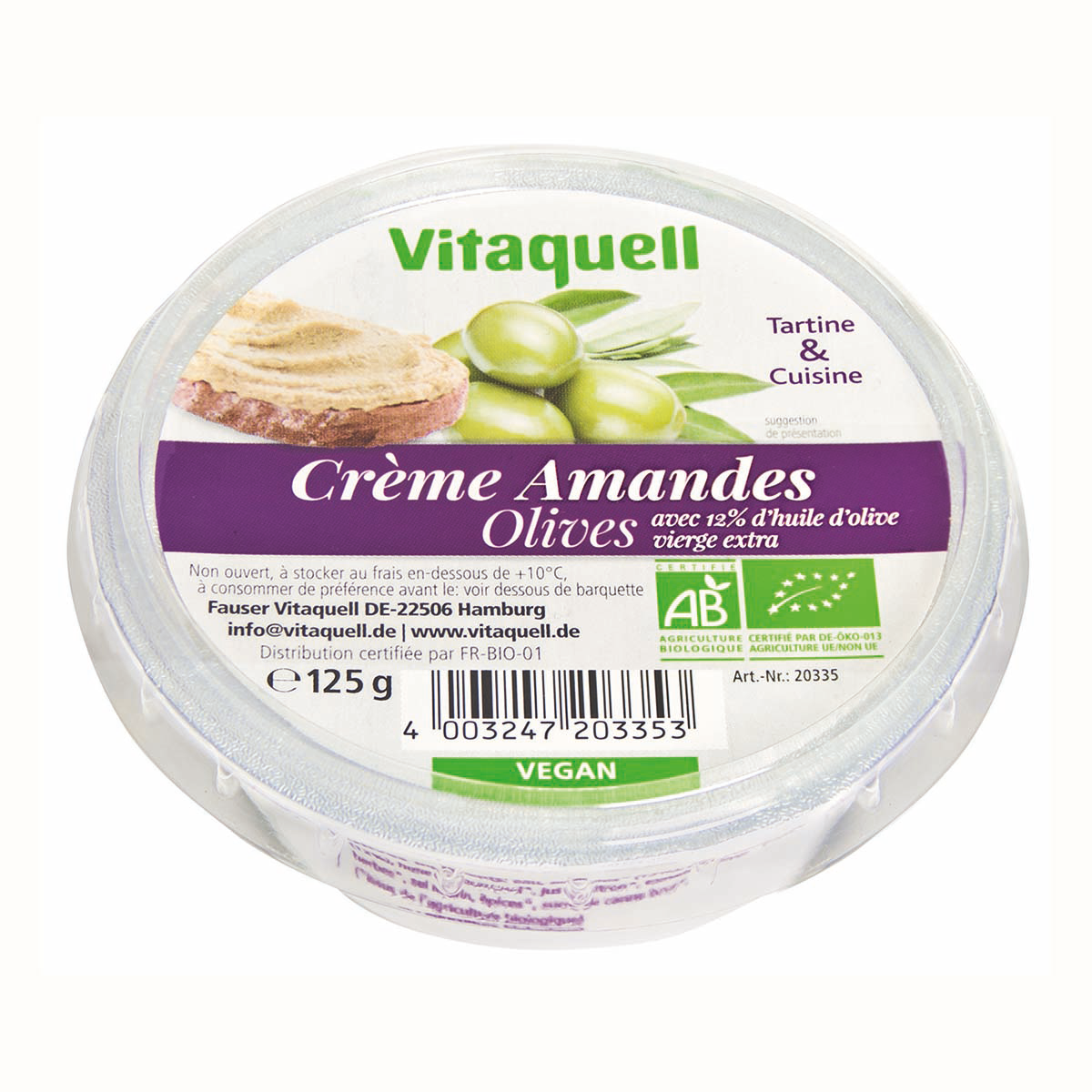 Crème Amandes Olives